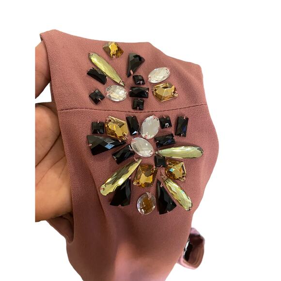 Tara Swennen Pink Embellished One Shoulder Party Cocktail Hour Dress Size XL‎ - Picture 3 of 6